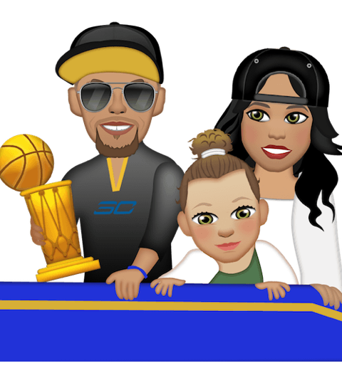 Stephen Curry, Riley Curry, Ayesha Curry